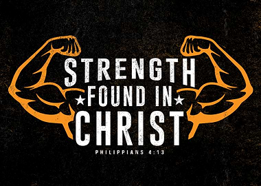 Strength Found in Christ Graphic