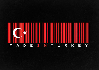 Made in Turkey Barcode Flag