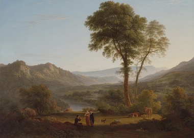 Pastoral Scene with Figures and Animals