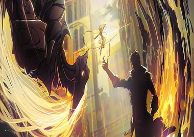 Fantasy Duel in a Golden City