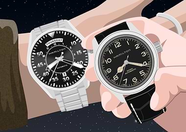 Interstellar Hamilton Watches on Wrists