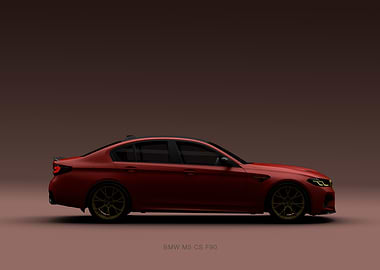 BMW M5 CS F90 Side View