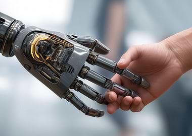 Robot and Human Handshake