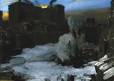 Industrial Landscape Painting