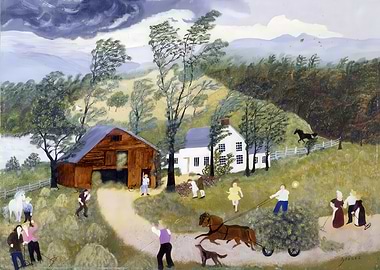 Rural Scene with Figures and Animals