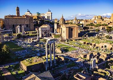 Roman Forum Aerial View