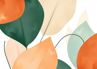 Abstract Leaves Illustration