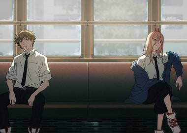 EP03 Denji and Power in Train