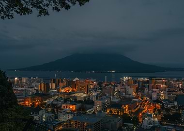 Kagoshima by Night, Japan