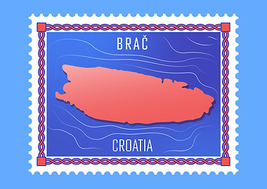 Brač Stamp