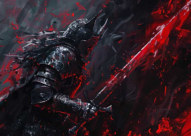 Dark Knight with Sword