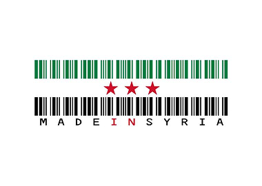 Syria Flag Barcode Art