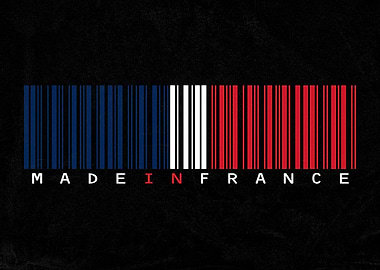 Made in France Barcode Flag