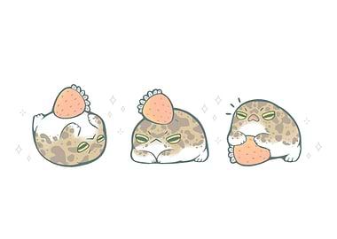 Cute Rain Frogs Strawberry