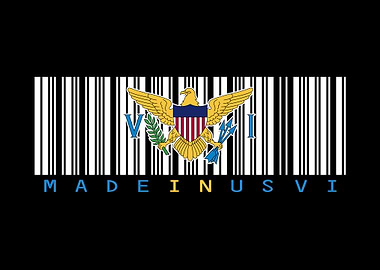 Made in USVI Barcode Flag