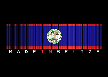 Made in Belize Barcode Flag