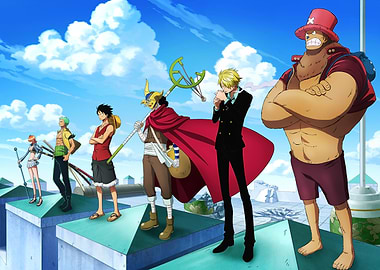 Iconic Moments Brushed Straw Hats Enies Lobby