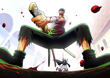 Iconic Moments Brushed Zoro vs Mr. 1