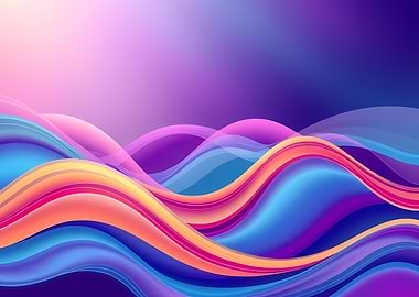 Abstract Colorful Waves