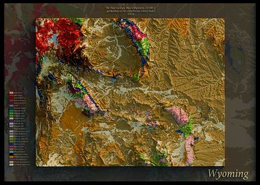 Wyoming Geological Map