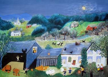 Halloween Night Painting