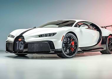 White Bugatti Chiron Pur Sport