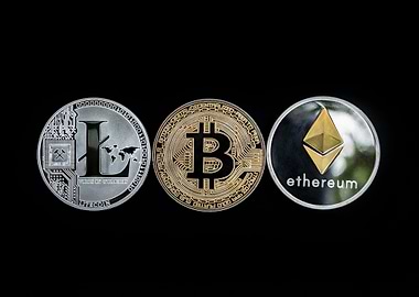 Cryptocurrency Coins: Bitcoin, Litecoin, Ethereum