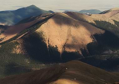 Mountain Range Aerial View