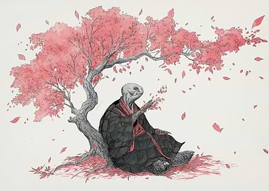 Turtle Monk Cherry Blossom Tree