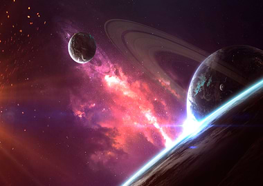 Cosmic Planets and Nebula