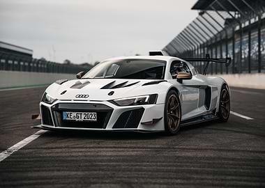 White Audi R8 Race Car
