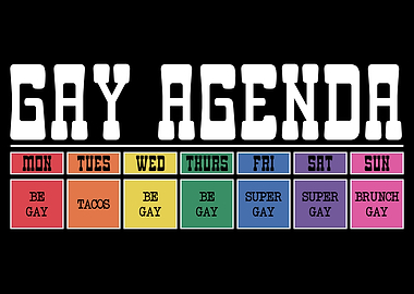 Gay Agenda Weekly Schedule
