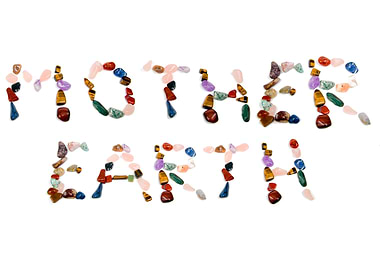 Mother Earth Gemstone Typography