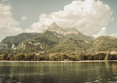 Scenic Mountain Lake Landscape