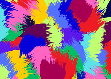 Abstract Brush Strokes Pattern