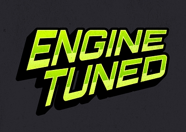 Engine Tuned Text Graphic