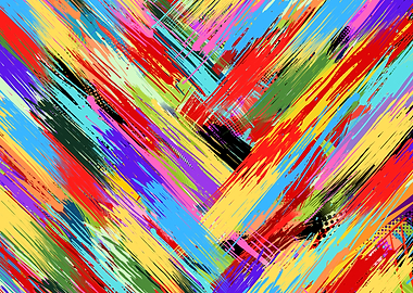 Abstract Brushstroke Pattern