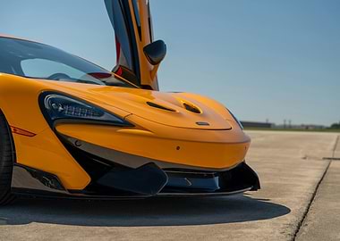 Yellow McLaren Front View