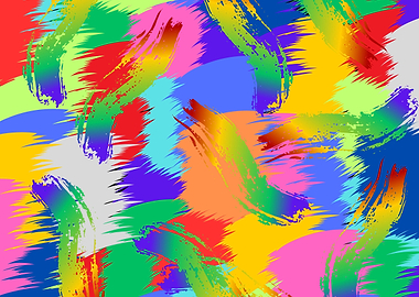 Abstract Brushstroke Pattern
