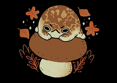 Cute Rain Frog in Autumn