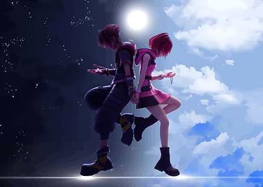 Sora and Kairi: Kingdom Hearts