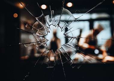 Shattered Glass Window