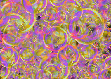 Bubbles with Colorful Rings
