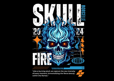 Skull Fire Graphic Design