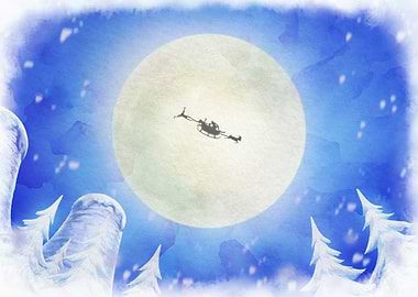 Iconic Watercolor - Is that Santa?