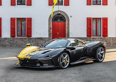 Ferrari Daytona SP3: Black and Yellow