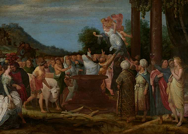 Sacrifice Scene Painting