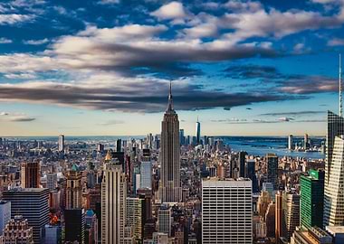 New York City Skyline Aerial View