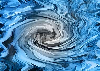 Abstract Blue Swirl ADS1