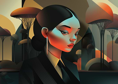 Elegant Art Deco Woman 'Beyond the Suit'